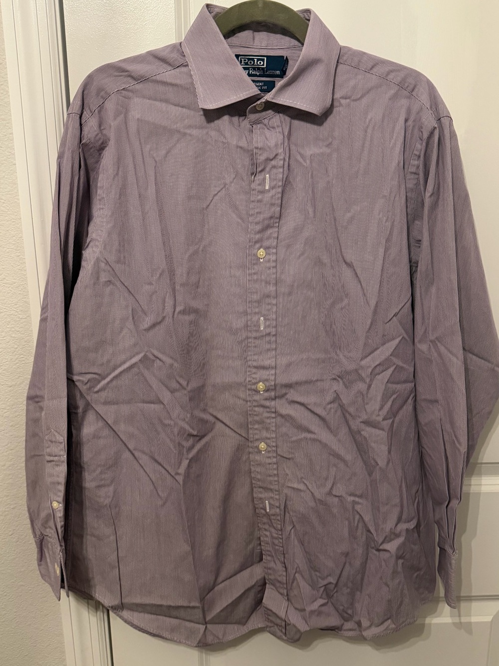 Ralph Lauren Lavender Pinstripe Men's Dress Shirt